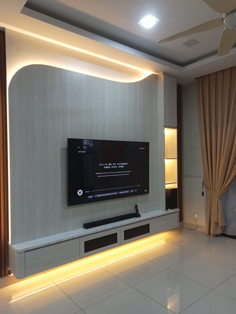 TV Cabinet custom oleh UTECH Interior